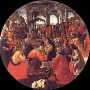 Domenico Ghirlandaio The adoration of the Konige Sweden oil painting artist